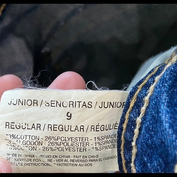 true Freedom distressed faded boot cut jeans size 9 - Picture 7 of 8